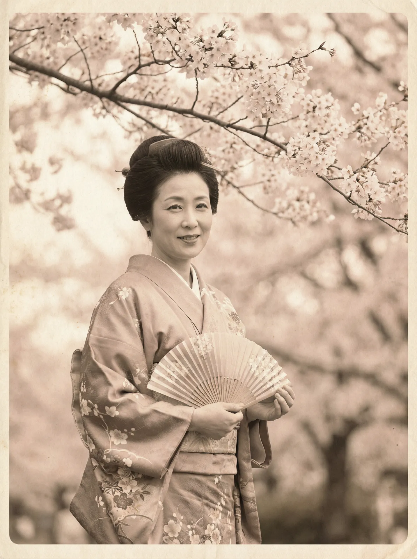 一位持扇的优雅 国产美女a片-国产美女a片高清播放~国产美女a片独家资源站 在樱花树下的复古写真