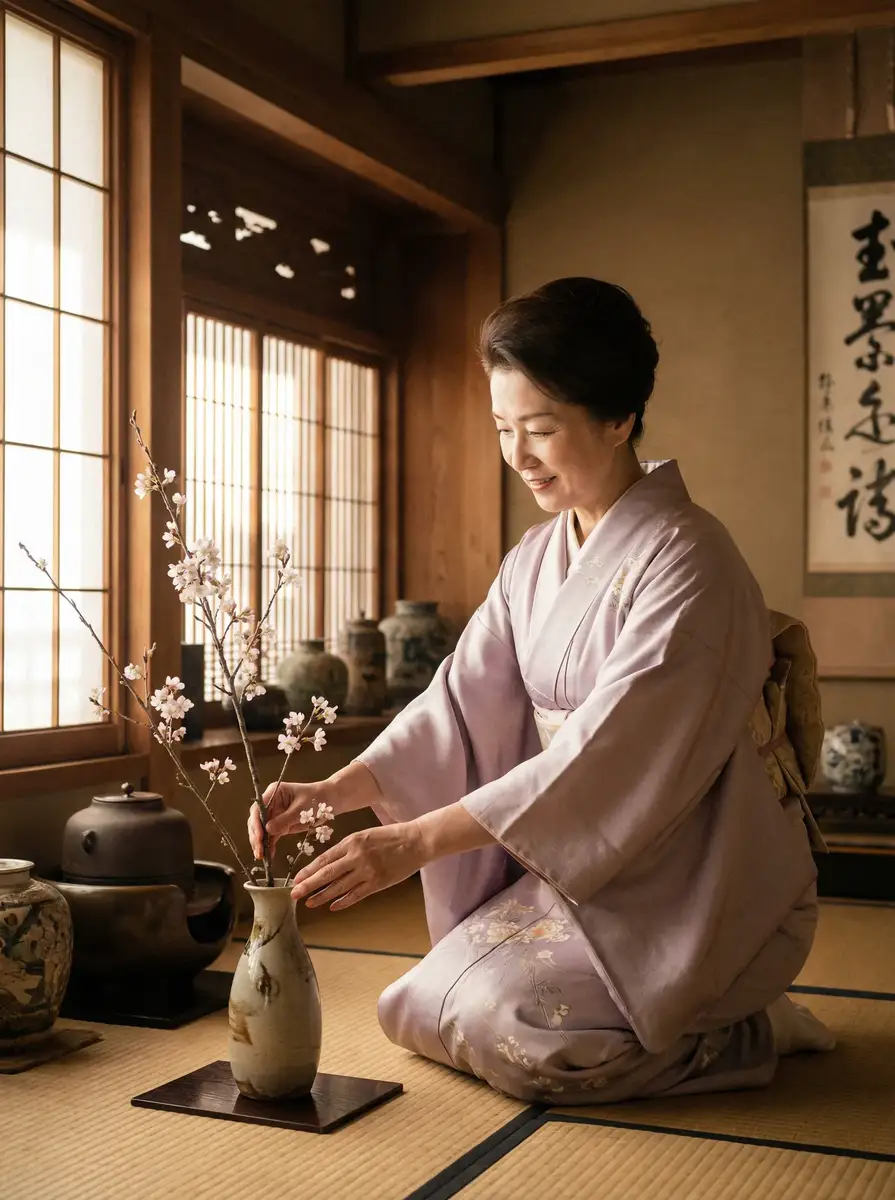 一位优雅的 国产美女a片-国产美女a片高清播放~国产美女a片独家资源站 在和室中插花